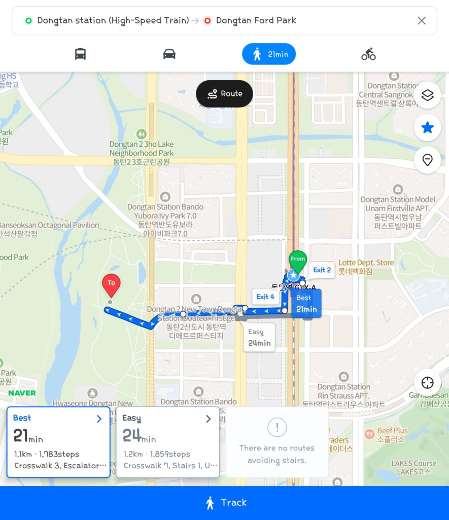 Google Maps in Korea